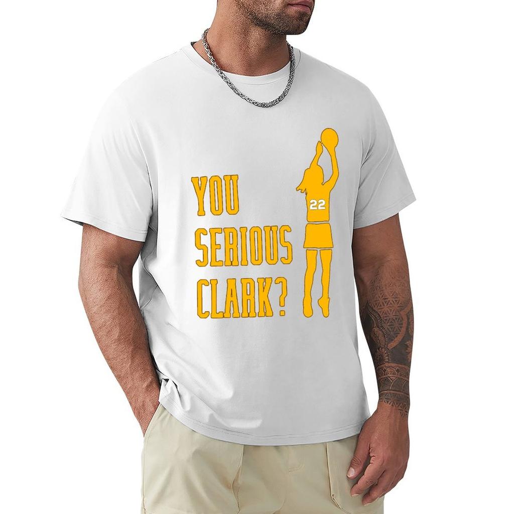Youseriousccaitlliinncllaarkk TShirt Croswit Shirt Man Heavyweights Shirts Graphic Mens Cotton Tshirt