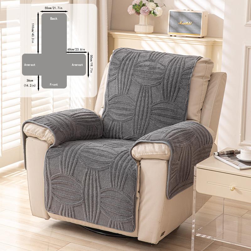Luxury Comfortable Cotton Velvet Multifunctional Sofa Cushion Anti Slip Electric Recliner Mat Massage Chair, Sofa Cushion, Autumn and Winter Warm