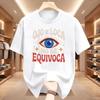 Streetwear T Shirt Tee Women Men Cotton Oversize Summer Loose Casual Trend Crazy Eye Doesn't Lie Top