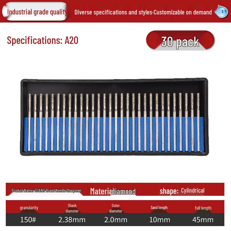 Lin Guang Diamond Electroplated Grinding Needle for Jade Carving and Mold Polishing