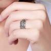 Adjustable Open Ring Men Women With Pixiu Mythical Beast Design Vintage Style Copper Plated Finger