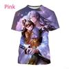 Summer Anime Inuyasha 3D Printing Personalized T-shirt Men and Women Japanese Harajuku Style Casual Round Neck Short-sleeved