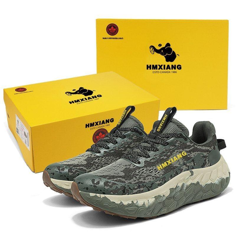 Klassische Marke Bequemer Dicker Sohlen Laufschuh Top Qualität Tragbarer Geländelaufschuh Unisex Laufsportschuh