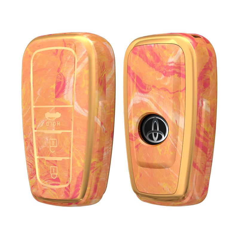 

Chinese Style Key Case for Toyota Camry, Prado, Avalon, and Yize - Full Coverage Protective Cover