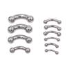 Store 316L Rustfritt Stål Buet Stang Brystpiercinger