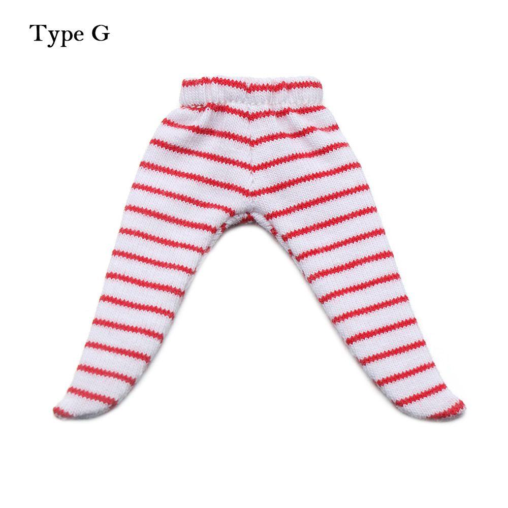 Ob11 Doll Clothes Tight Trousers Fashion Stripe Pantyhose Candy Color Leggings For For 1/12 BJD Doll Stocking Kids Toys