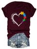 New Womens shortsleeved casual Tshirt accept understand love printed summer fashion loose top with shortsleeved pullover