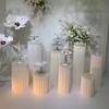 Paper Cylinder Display Stand Foldable Table Columns Roman Column Flower Stand  Wedding Party