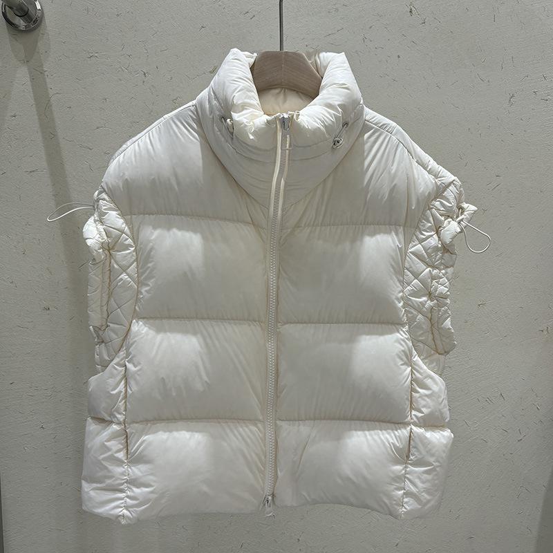 Autumn and Winter New Down Jacket Sleeveless Vest Women's Versatile Stand-up Collar Bread Short Light Warm Down Vest