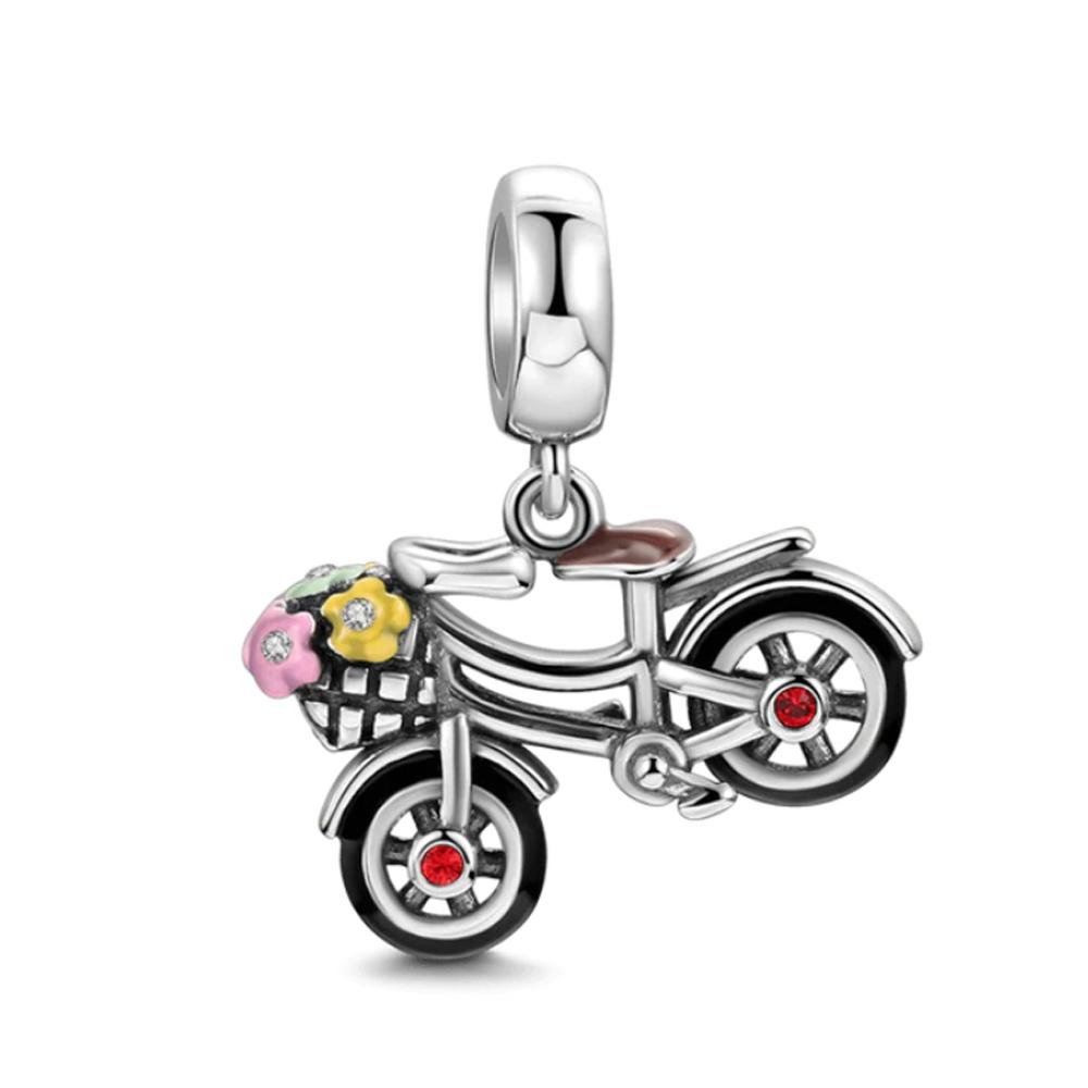 New Copper Charm Fit Original Bracelet Accessories Women Jewelry Vehicle Series Bicycle Motorcycle Helmet