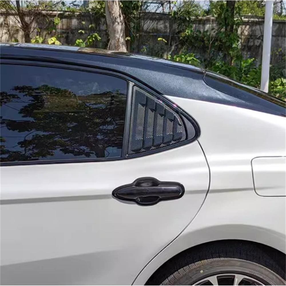 For Toyota Camry 2018-2024 Carbon Fiber Look Vent Window Scoop Louver Cover Trim