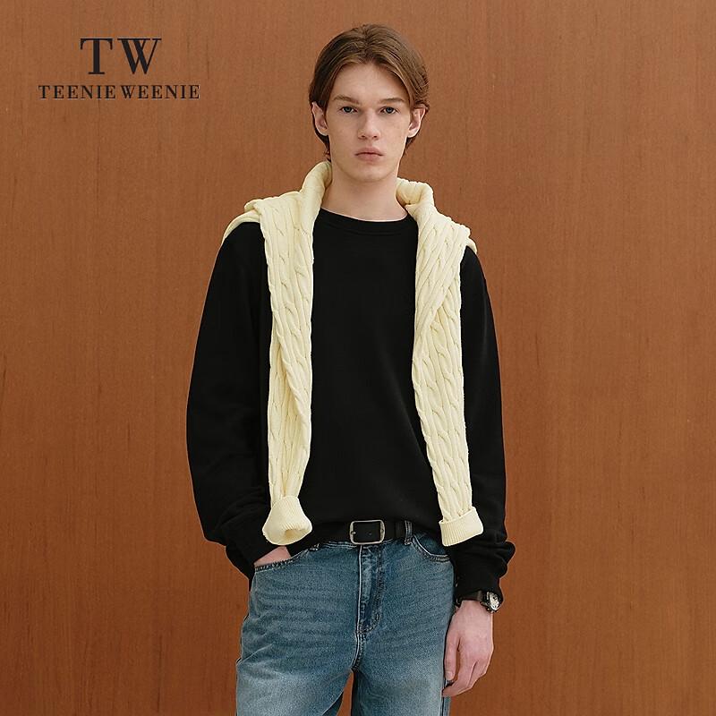 Teenie Weenie Men's Relaxed Fit Bear Graphic Round Neck T-Shirt