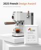 HiBREW H13 Semi-automatic Coffee Machine, Dual Boiler System with 20-Bar Pump Pressure, Multi-function Brewing Modes, Adjustable Drip Tray