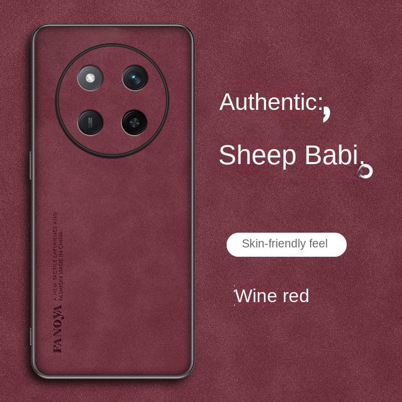 

Простой кожаный удобный замшевый чехол для Honor X60 Pro X6B X6A X7A X8A X9A X8 X6 Honor Magic 6 Pro 5 Мягкий защитный чехол для объектива For Magic 5 багровый