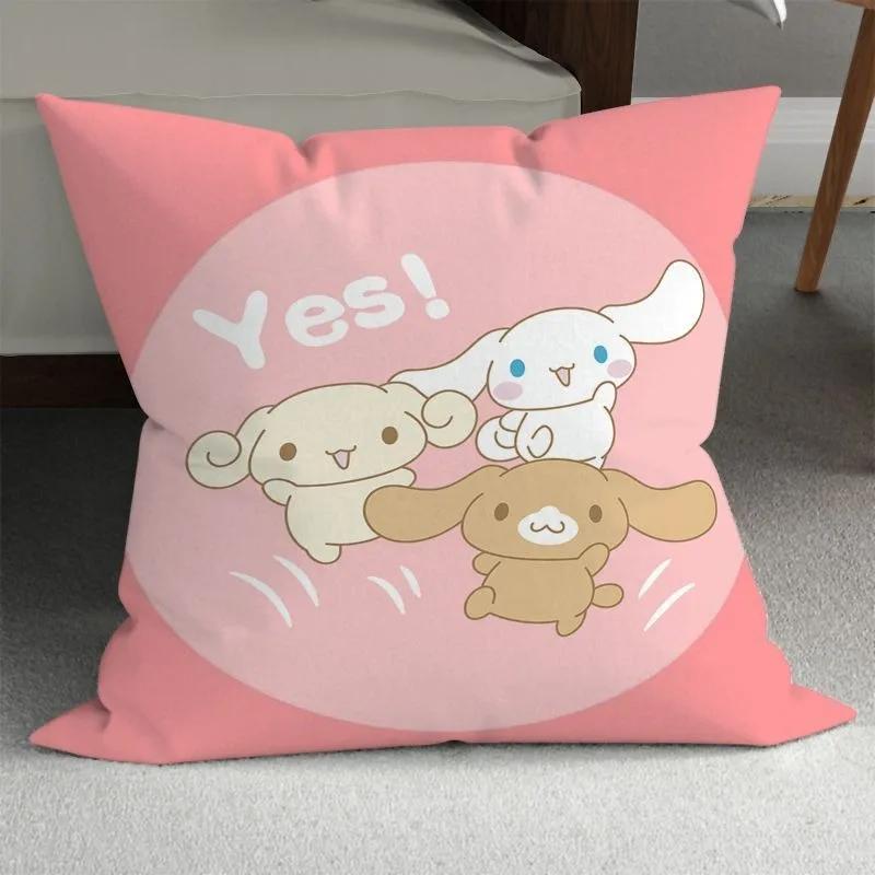 Cute big-eared dog pillow cover Sanrio pillowcase living room sofa cushion cover Kawaii room bedroom home decoration