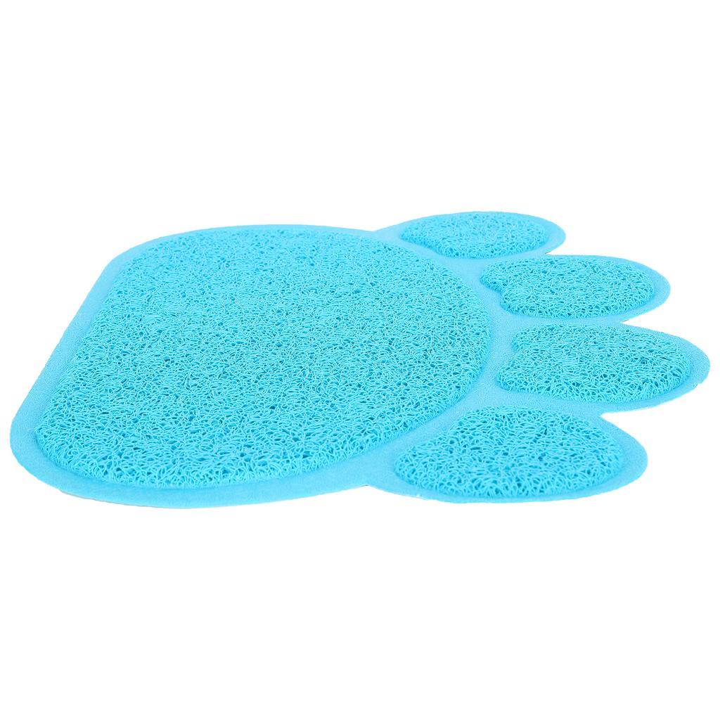 PVC Cat Dog Litter Mat Waterproof AntiSlip Paw Shape Feeding Bowl Placemat Pet Supplies