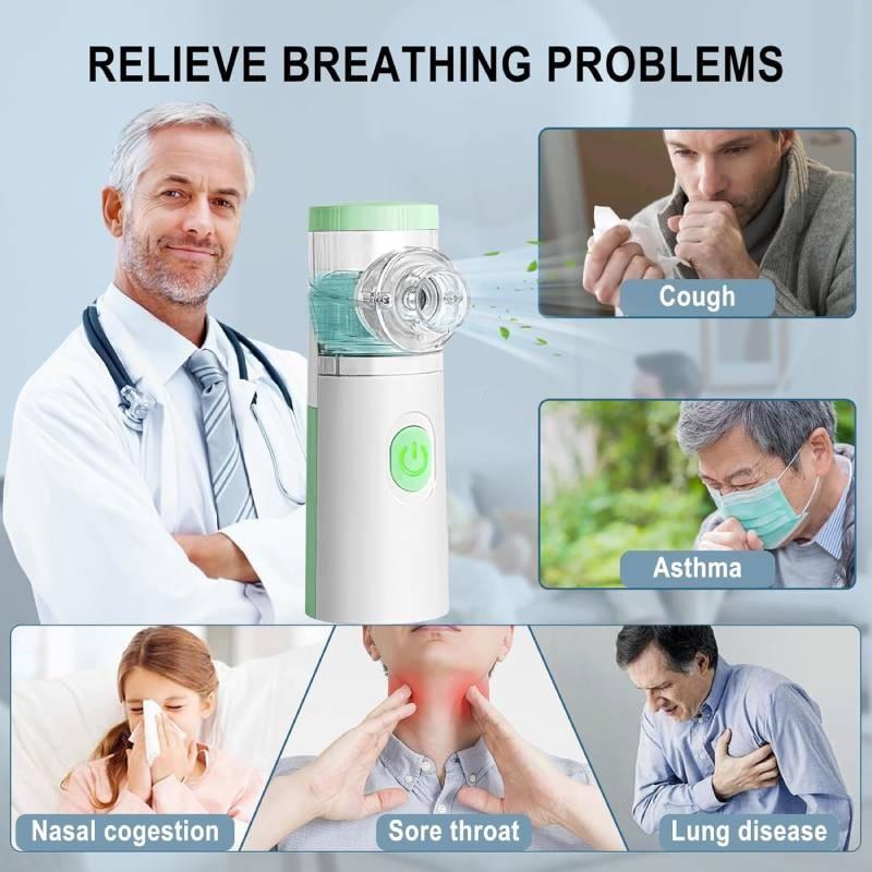 Adults Nebuliser Machine Kids Machine Adjustable Atomization Rate Inhaler Steam