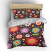 Colorful cartoon floral pattern Print Soft Comfortable Duvet Cover Bedding Set Included 1*Duvet Cover 2*Pillowcases