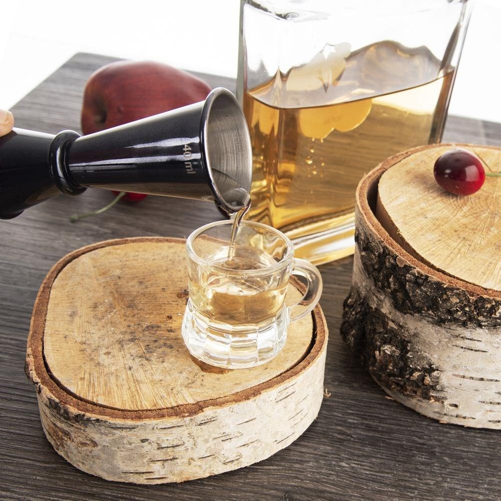 Double-sided Bartender's Steel Bar Measure Alcohol Glass 20/40 ml