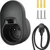 FONWUJIOT Type 2 Wall Mount - Wallbox Mount,Cable and Plug Mount,Wallbox EV Charger Mount,Wallbox Cable Mount,Compatible with EU Compliant Type 2 Char