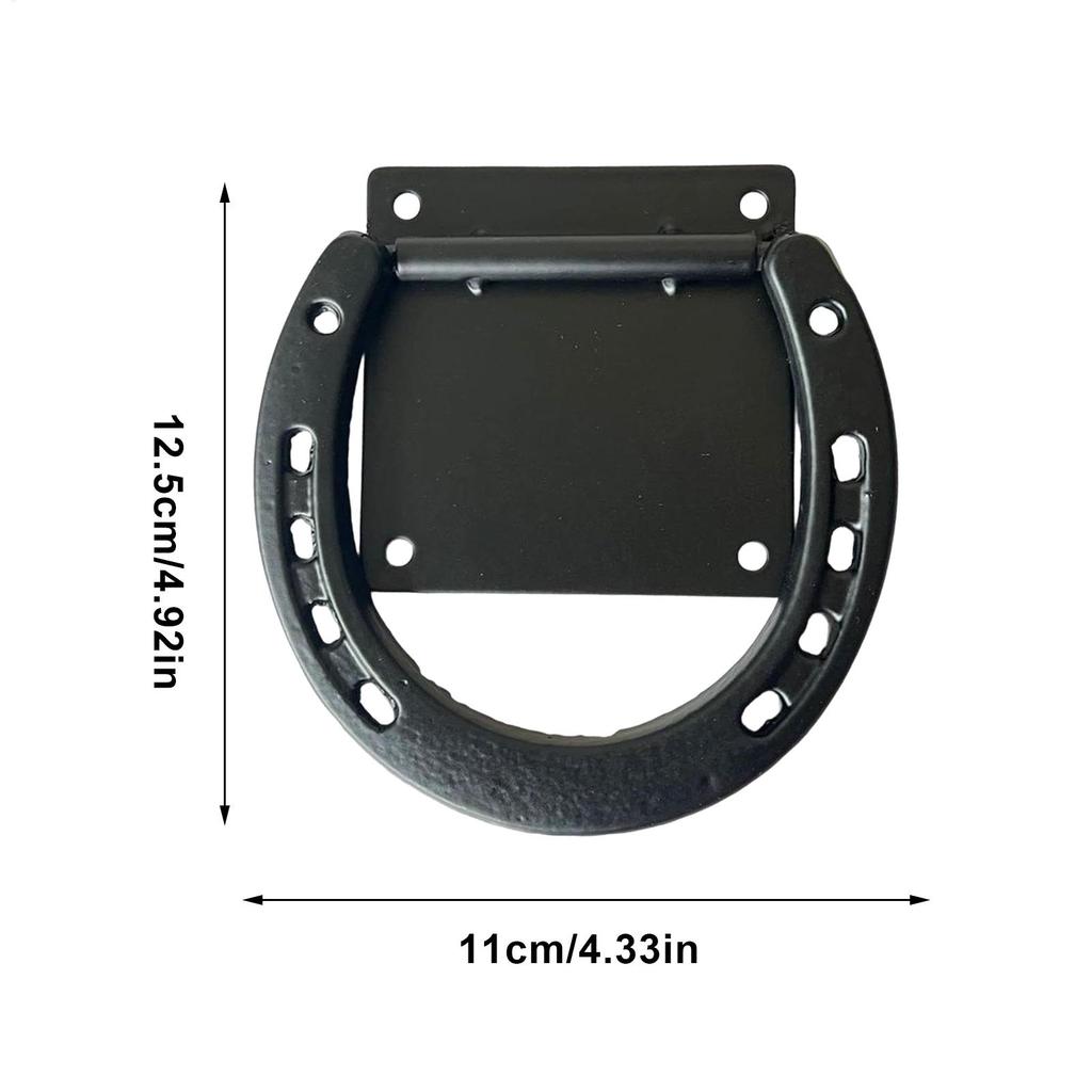 Horse Pull Back Tie Ring Tie Hitching Ring Wall Mount Tack Barn Supplies With Expansion Screws For Animal Containment Riding