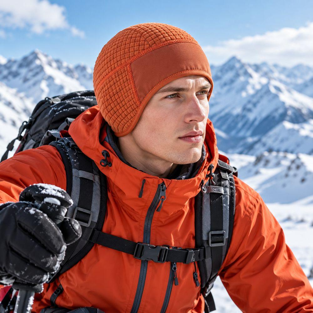 Warm Windproof Winter Beanie Breathable Fleece Lined Hat New Helmet Liner Outdoor Winter Sports