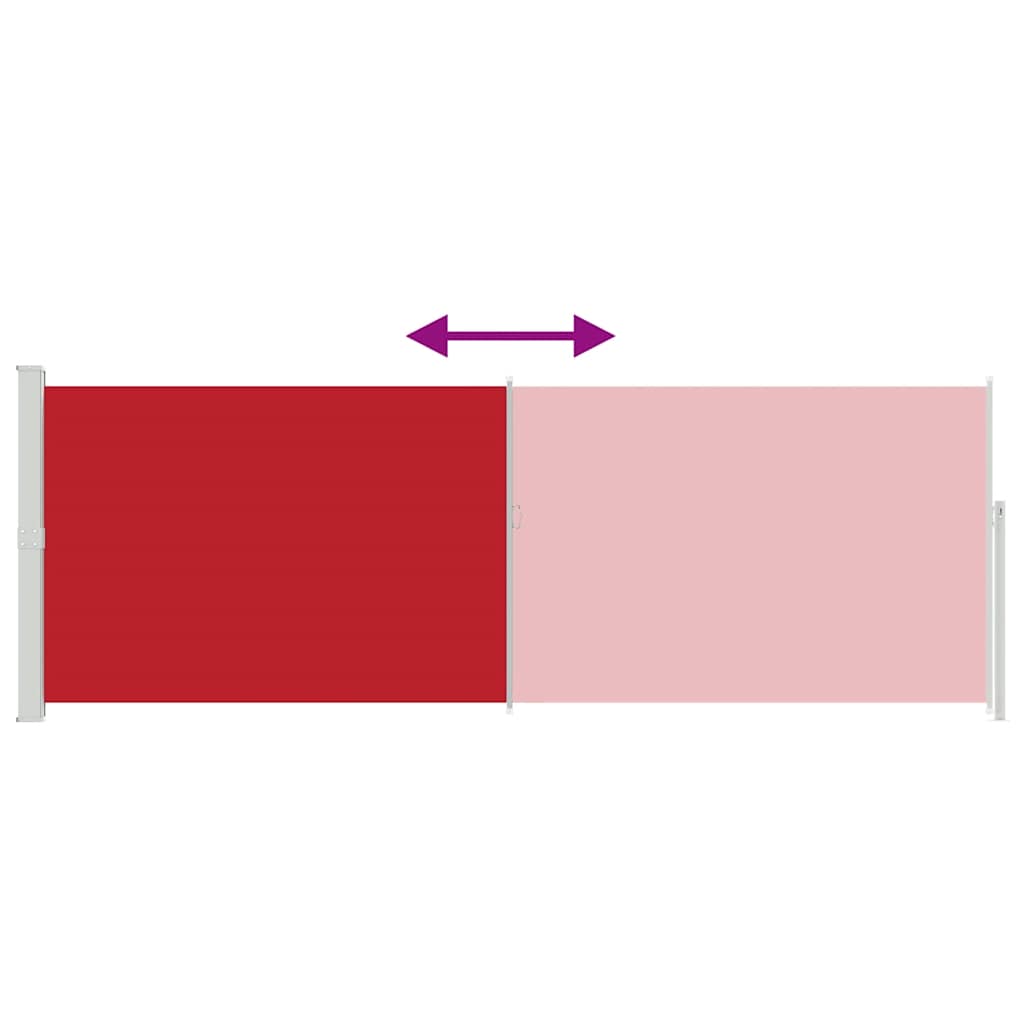 Retractable Side Awning 160x500 Cm Red