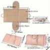Foldable Women Travel Convenient Carry-on Clothing Bag Large PU Leather Duffel Bag Women's Business Travel Bag