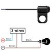 Aluminium Alloy Motorbike Headlight Button 3 Way ON-Off Switch Spotlight Fog Light Switches 12V Waterproof Moto Accessories