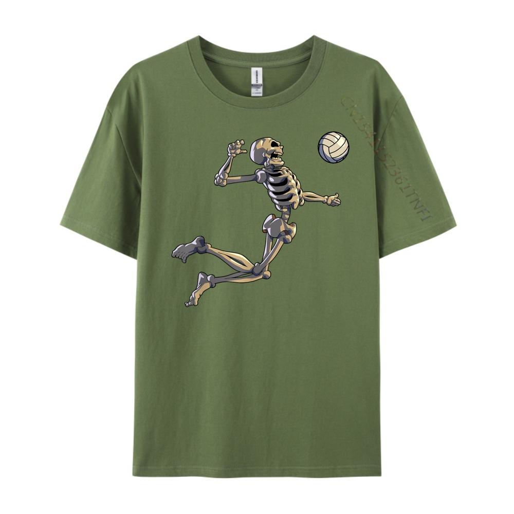 Volleyball Skeleton Women Men Volleyball Player Men T Shirts High Quality Durable and Wearresistant TShirts 4TH of July
