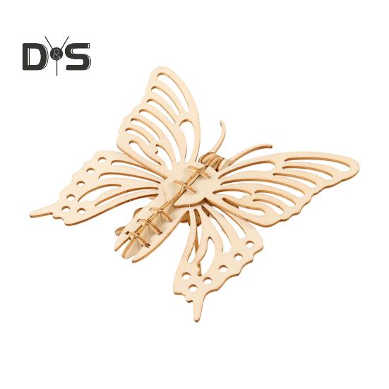 

3D головоломка в виде животного, самодельная деревянная мини-бабочка, стрекоза, пчела, жук, сверчок, головоломка, игра для детей и взрослых, развивающая игрушка для сборки животных C