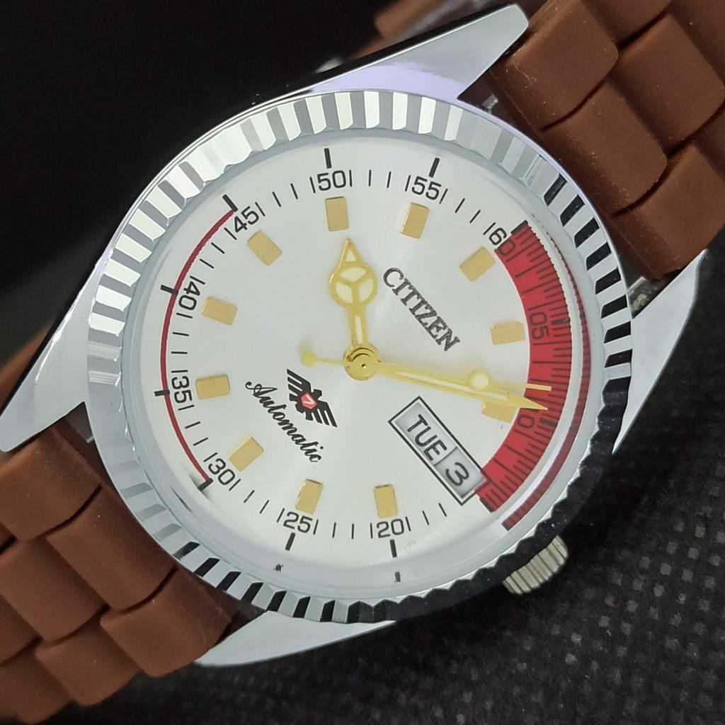 

REFURBISHED VINTAGE CITIZEN AUTO 8200 JAPAN MENS D/D SILVER WATCH 557a-a295535-2 SKU557a-a295535