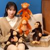 Bambola Scimmietta Piccola Simulazione Cartone Animato Peluche Carina Realistica Scimmia Braccia Lunghe Peluche Bambola Rassicurante per Bambini Regalo di Compleanno