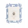Simon 10 Antenna Socket Capacity F White Casf1.01/11 1 Pc