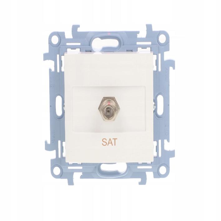 Simon 10 Antenna Socket Capacity F White Casf1.01/11 1 Pc