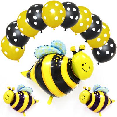 New Insect Bee Shaped Aluminum Film Balloon Birthday Package Cartoon Decorative Balloon