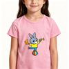 T-shirt per Bambini 100% Cotone Stampa Cartone Animato Trotro T-shirt a Maniche Corte Ragazzi Ragazze Quotidiana Casual Girocollo Bambino Piccolo Estate