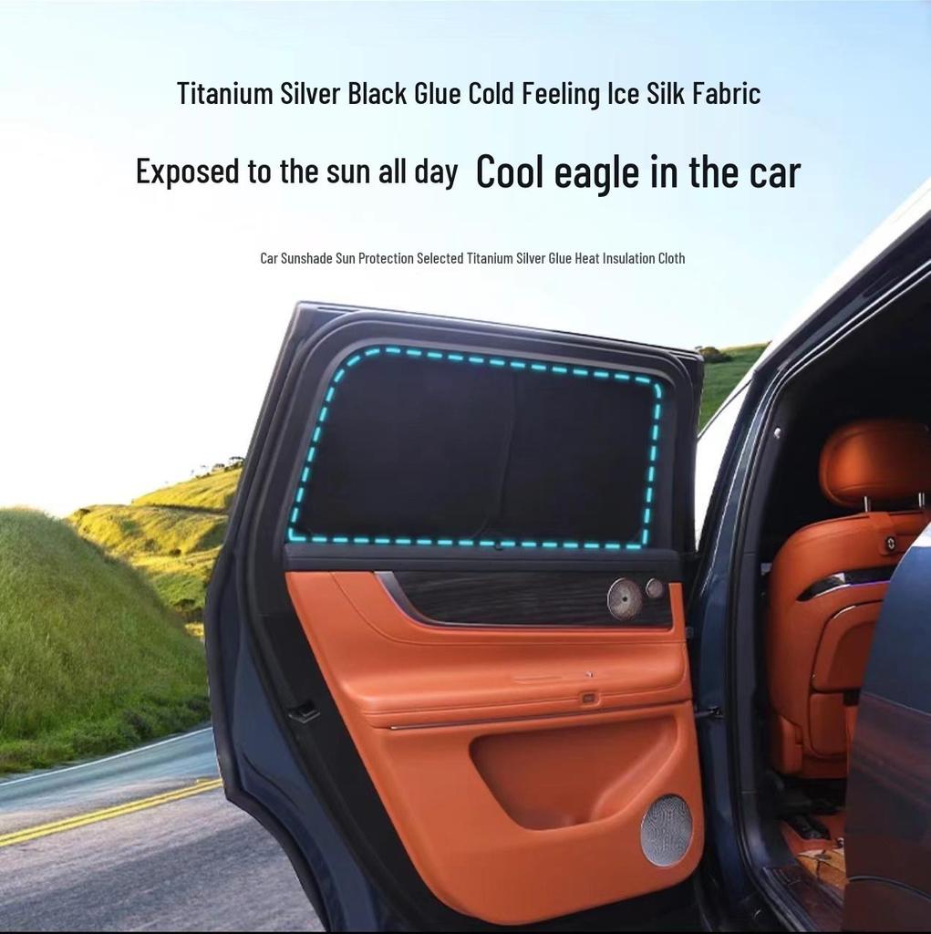 AITO New M8 Car Sunshade Set: Front Windshield & Second Row Side Windows Privacy Curtains