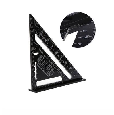 7 Zoll Metrisch Britisch Aluminium Schwarzoxid Dreieck Messlineal Tischlerdreieck Lineal