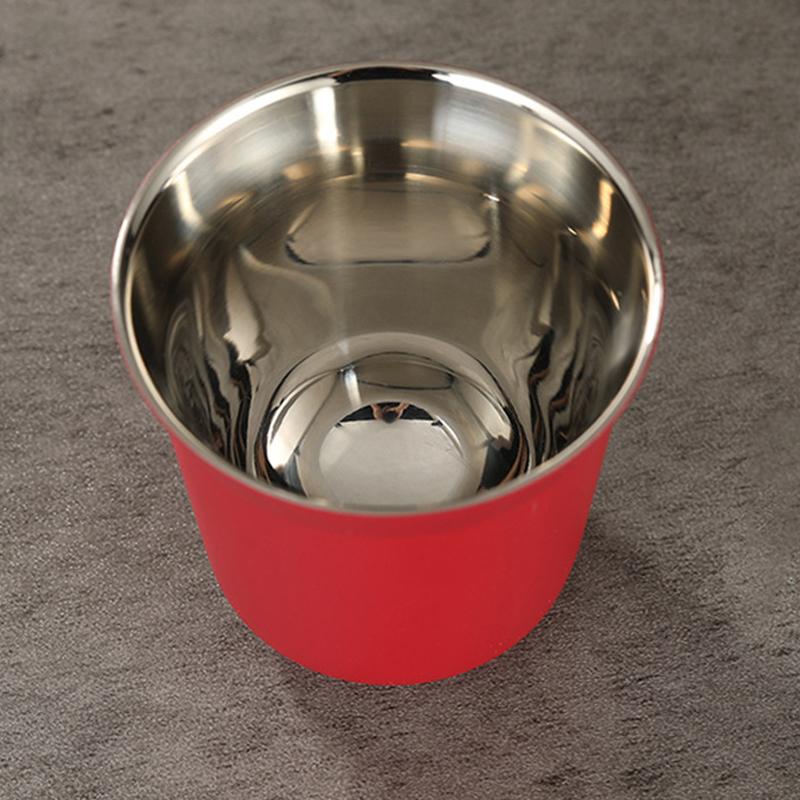 80ml 304 Stainless Steel Coffee Cups Wine Glass Espresso Mugs Double Wall Heat Insulated Capsule Cup Small Capacity Tea Bottle