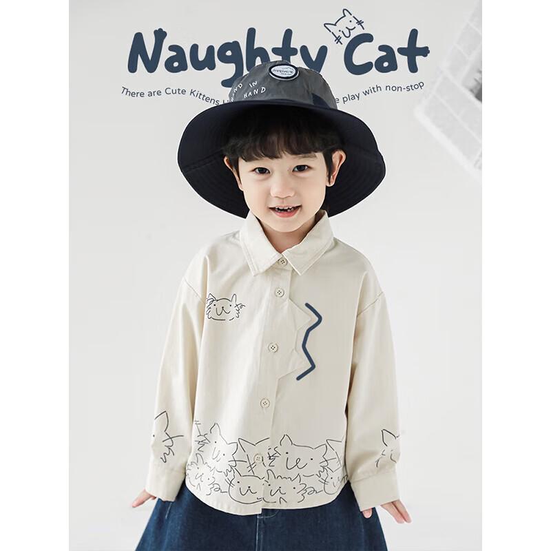 YO U Boys' Cat Applique Denim Jacket and Trouser Set