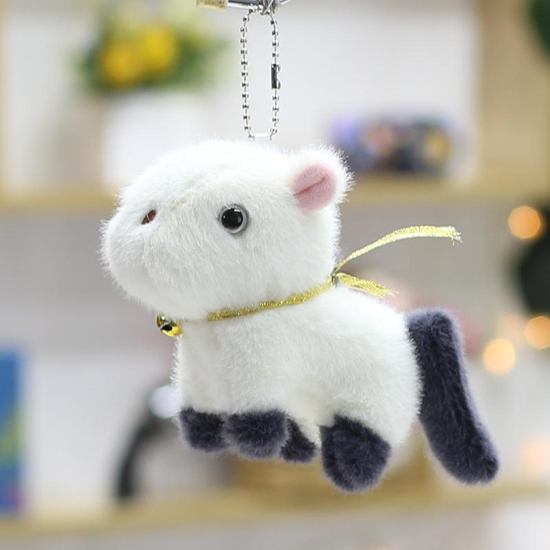 Urocza Lalka Kucyka Bell Prezent dla Dzieci Mała Zawieszka Lalka Urocza Para Akcesoria do Plecaka Lalka Przedszkolna