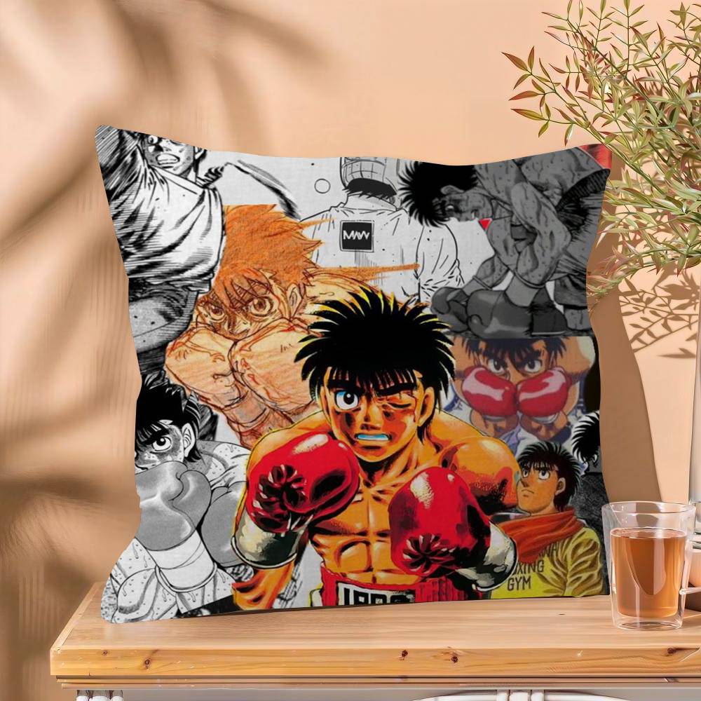 H-Hajime No Ippo Anime Boxing Personalized Pillow Cover Kids Bedroom Wild Party Decor Pillowcase Kid Birthday Shower Gift