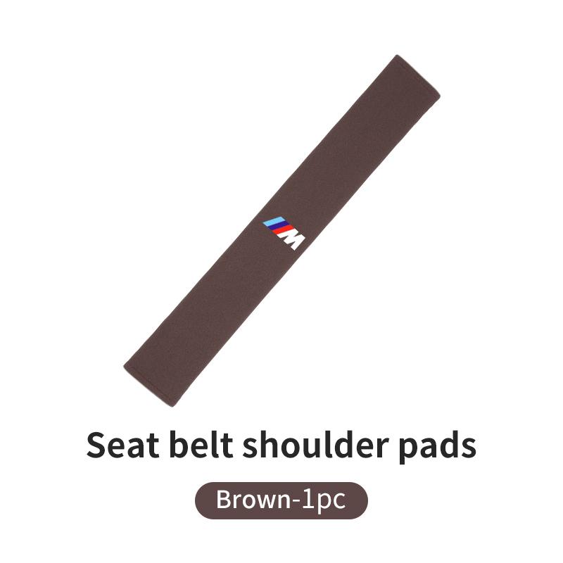For BMW Car Seat Belt Shoulder Cover Protection Pad Auto Emblem Accessories E93 F10 F20 F30 F40 F15 F25 F26 F31 F49 F86 M3 M5 X3 SLZPW1