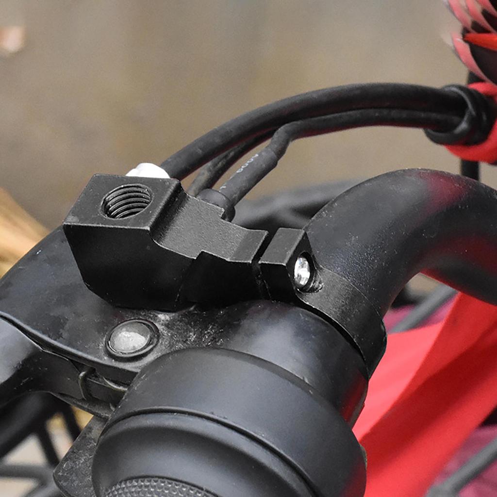 Motorradspiegelhalterung 2 Stück Aluminiumlegierung Universelle Halterung 8/10mm Lenker Rückspiegelhalter Für Radfahren Pendeln Fahren