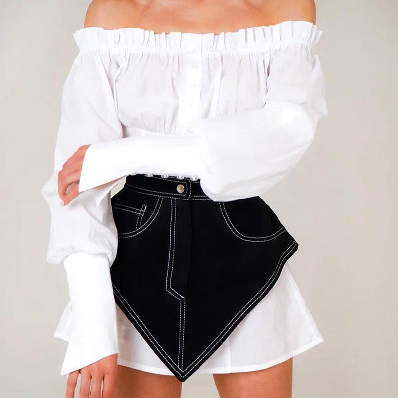 Corset en jean Mode Européenne: Vêtements d'été polyvalents pour femmes - Nouvelle arrivée