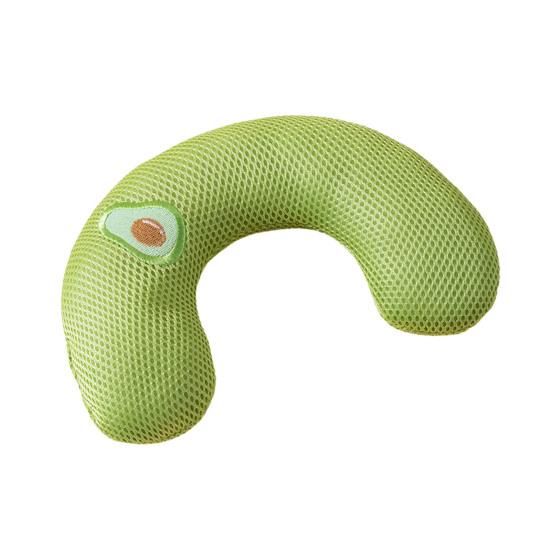 Cat Pillow for Indoor Cats Soft Fluffy Cat Calming Pillow Half Donut