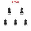 2~5PCS Auto Vehicle Car Dual USB Car Charger QC 3.0 Fast Charging Adapter Cigarette Lighter LED Voltmeter For All Mobile Phone