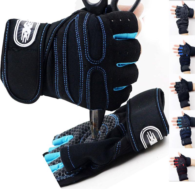 Unisex Half-Finger Fitness Gloves with Wrist Support, Breathable & Non-Slip for Weightlifting and Outdoor Sports