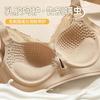 Retro light luxury gathering lace underwear small breasts show big soft support natural latex mulberry silk massage cup bra